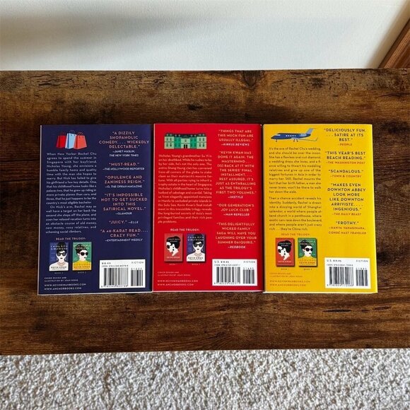Crazy Rich Asians Trilogy Box Set by Kevin Kwan - 3 Paperback Books- NEW - Picture 4 of 7